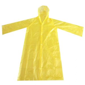 Cheap-Wholesale-Disposable-PE-Rain-Poncho-Rain-Coat-Raincoat بارانی پلاستیکی چندبار مصرف دکمه دار - Image 1