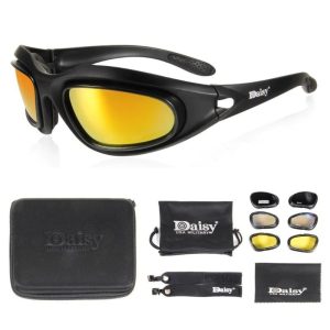 DAISY C5 USA MILITARY GOGGLES (3) عینک کوهنوردی 4 لنز Daisy مدل C5 - Image 1