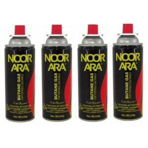 NOORARA Butane Gas (1) کپسول گاز 220 گرمی مسافرتی 4 عددی نورآرا - Image 1