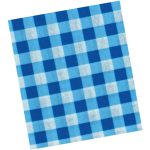 دستمال سر و گردن تابستانی طرح چهار خانه آبی - Image 2