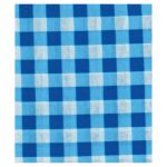 دستمال سر و گردن تابستانی طرح چهار خانه آبی