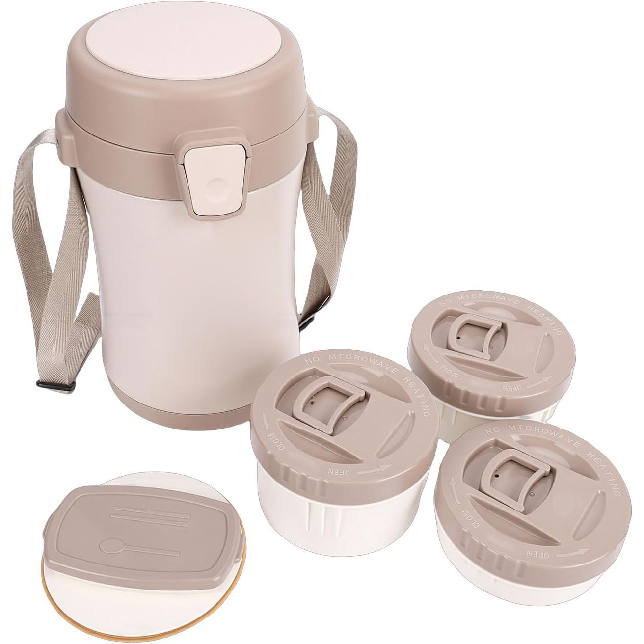 Thermal Lunch Box Double Layer (1) فلاسک غذا 3 محفظه ایی 2.2 لیتری - Image 1